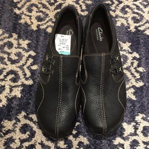 Clark’s Bendables Black Slip On Shoe